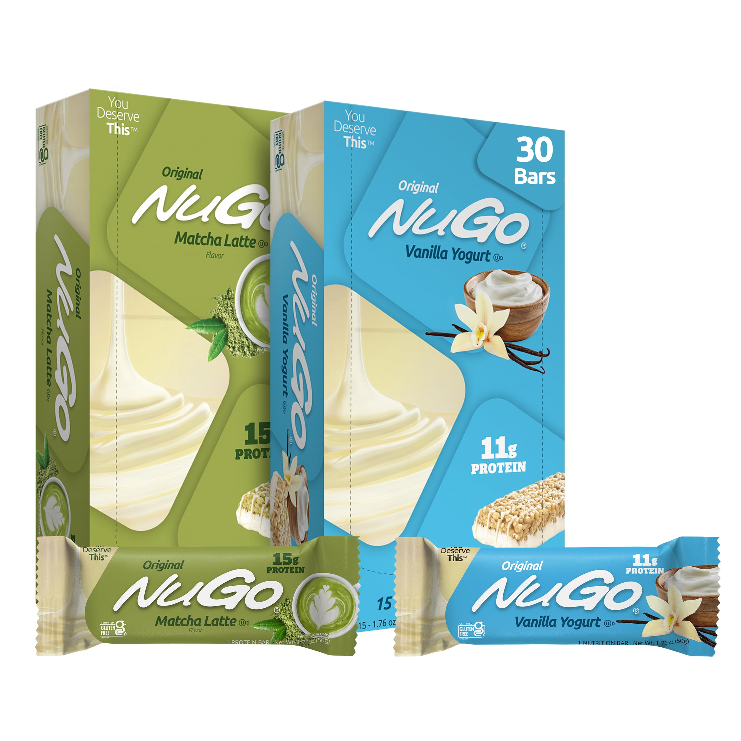 NuGo Original Protein Bar, Gluten Free, Non-GMO
