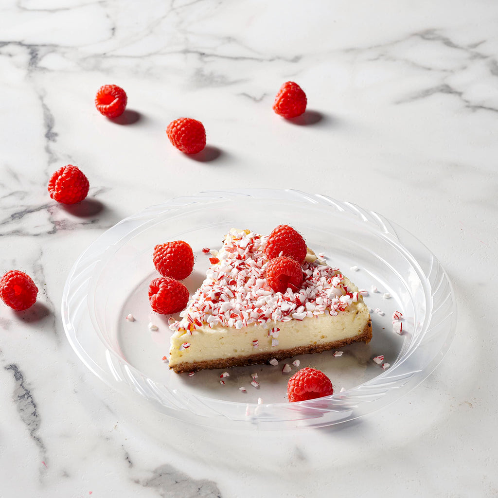 Munfix Clear Plastic Plates – Disposable Dessert Plates

