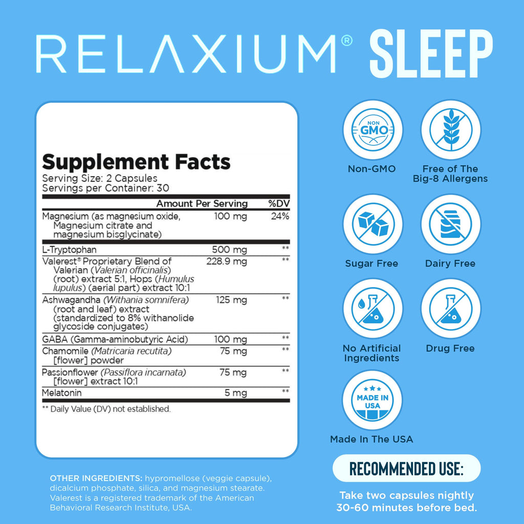 Relaxium Sleep Aid - Non-Habit Sleep Support

