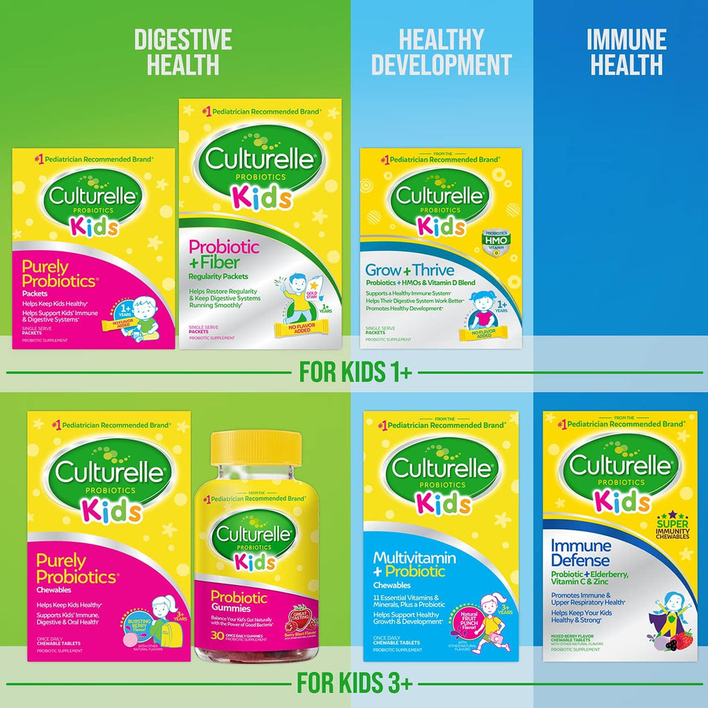 Culturelle Kids Probiotic + Fiber for Digestive Health

