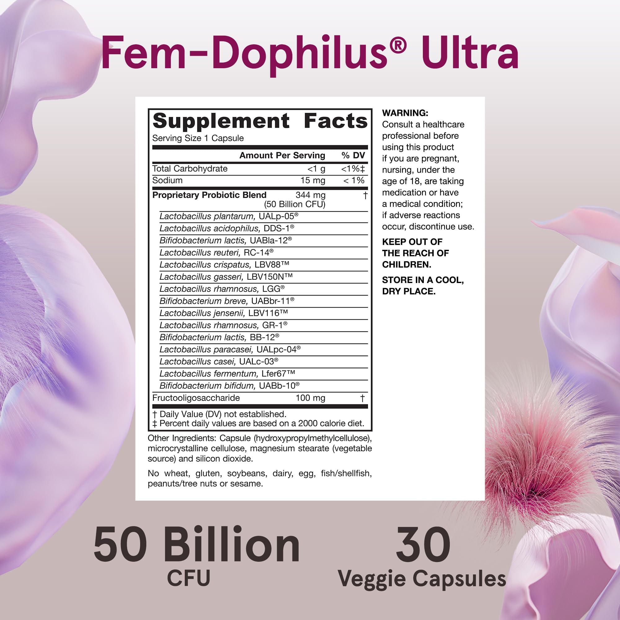 Jarrow Fem-Dophilus Probiotic for Women Vaginal Health

