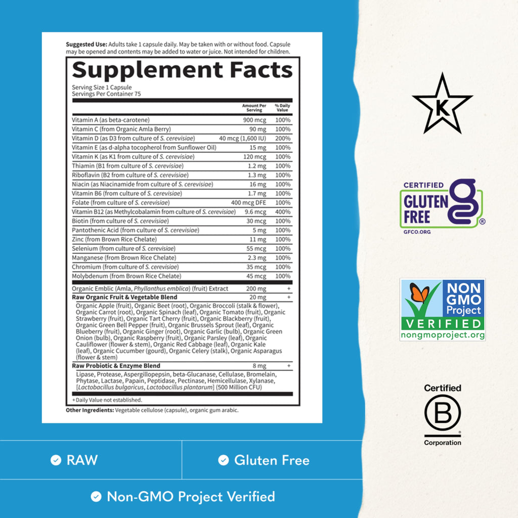 Vitamin Code RAW ONE Men Multivitamin | Garden of Life

