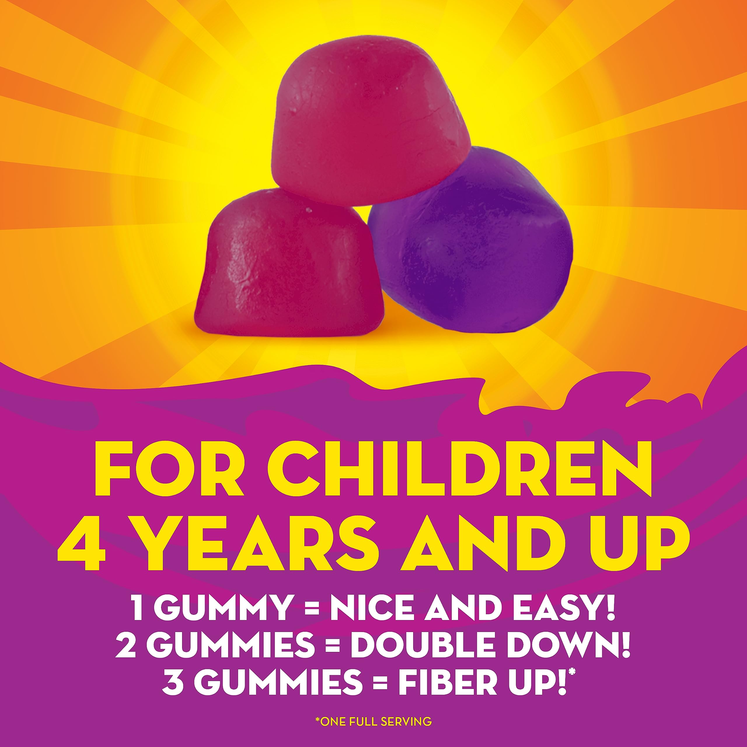 Metamucil Kids Fiber Gummies No Sugar Added | Plant-Based Fiber

