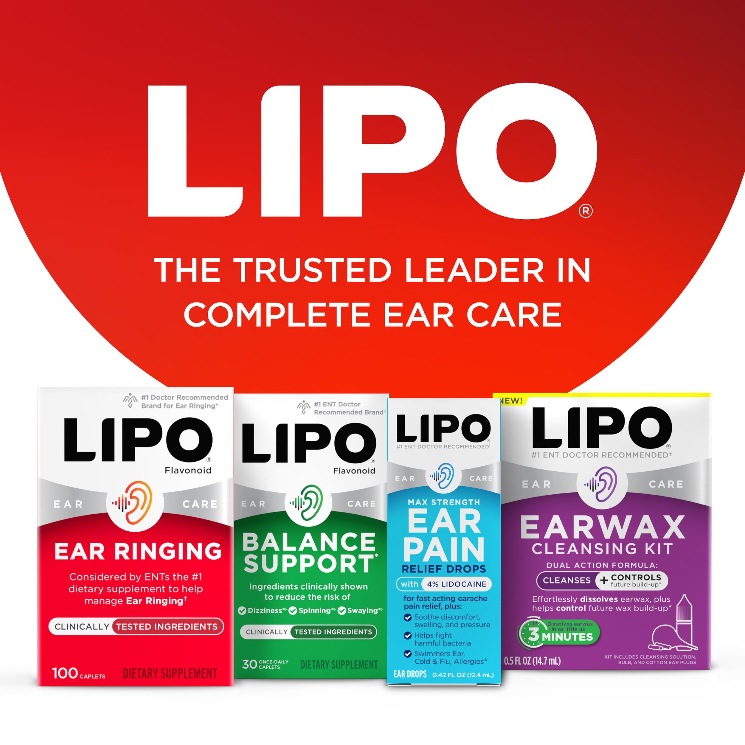 LIPO Ear Ringing Support with Lemon Bioflavonoid Complex

