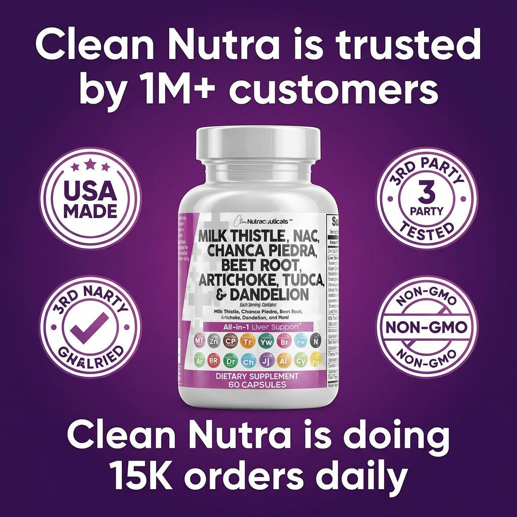 Liver Defend Detox by Clean Nutra | Milk Thistle & TUDCA


