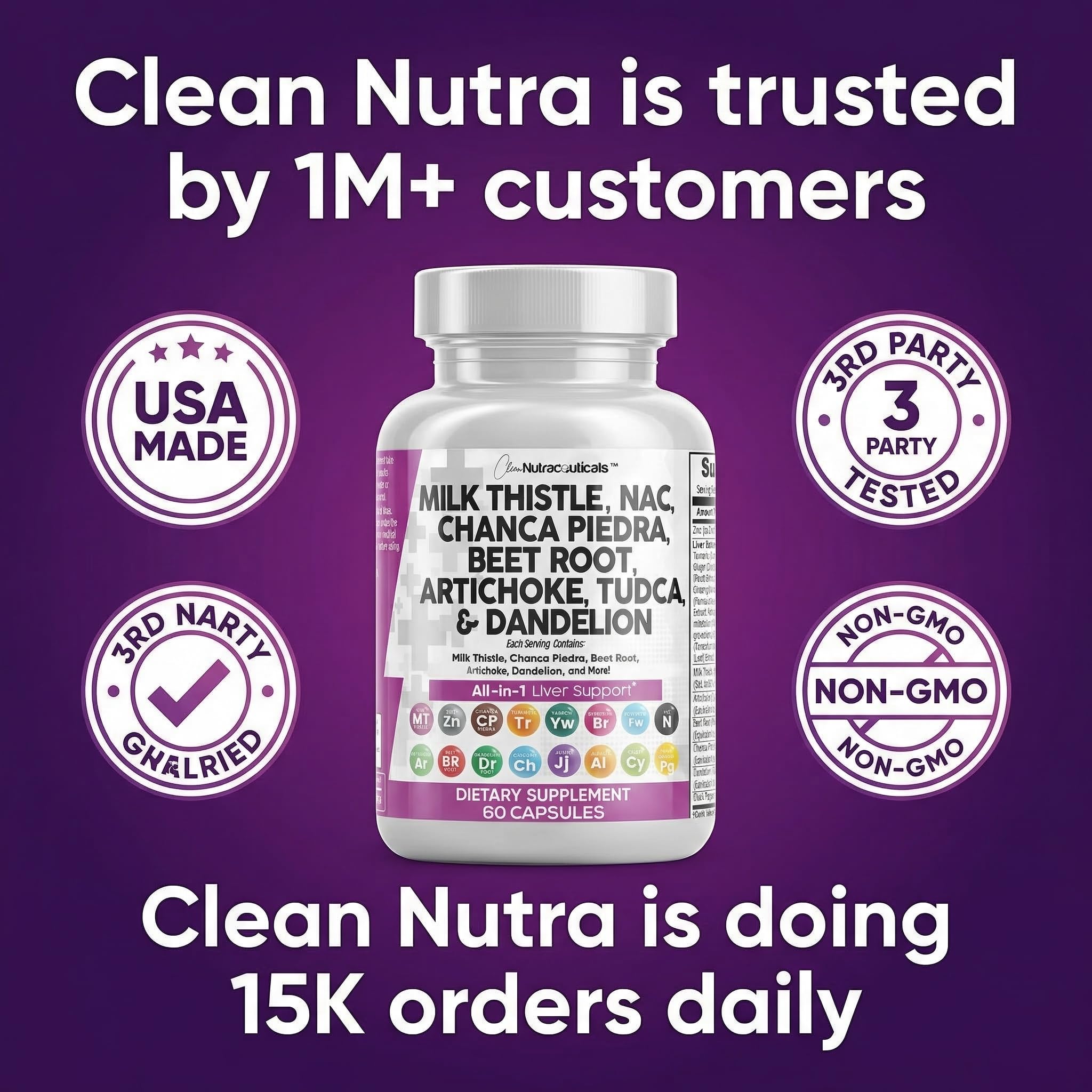 Liver Defend Detox by Clean Nutra | Milk Thistle & TUDCA

