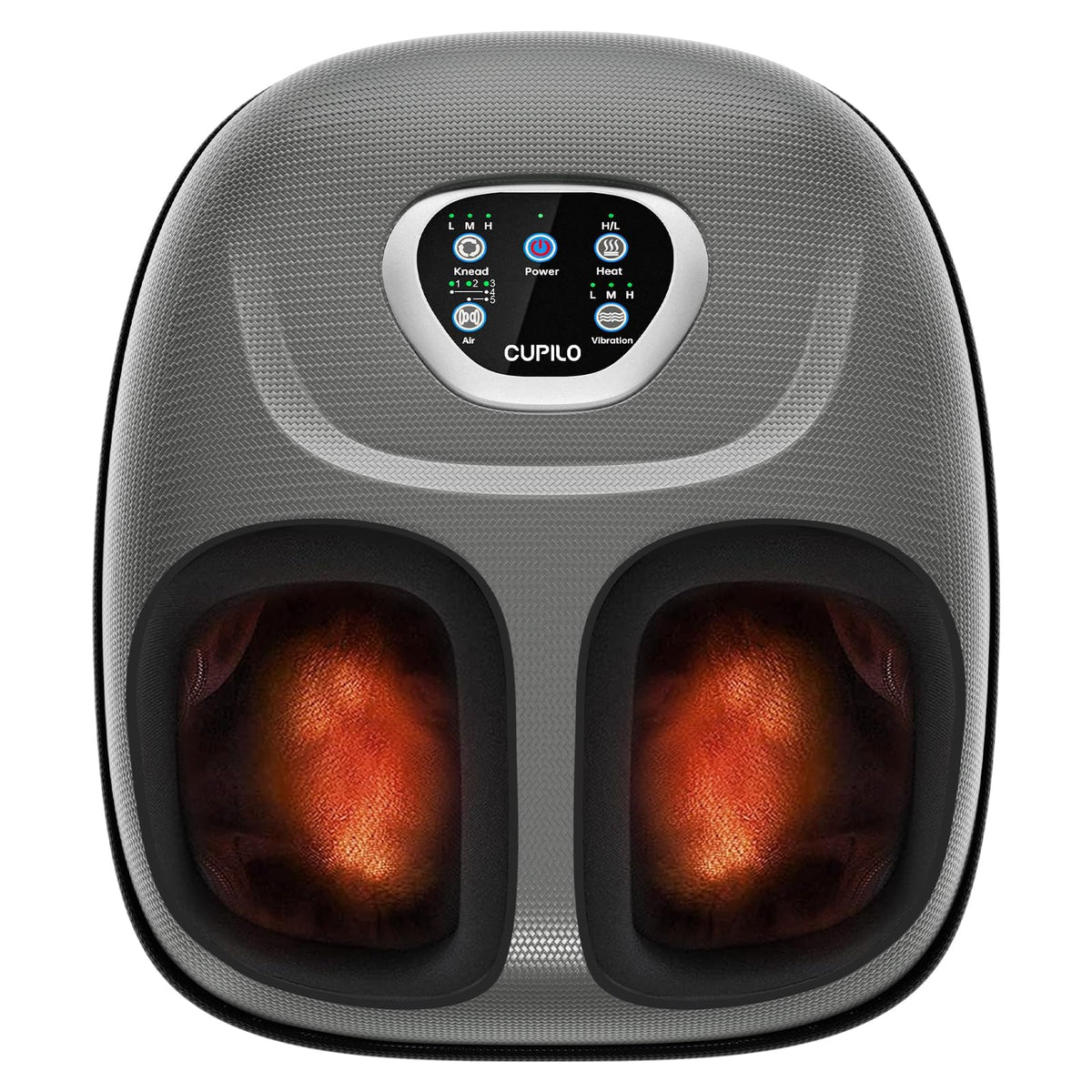 CuPiLo Foot Massager with Heat for Plantar Fasciitis and Neuropathy - 5-Level Vibration