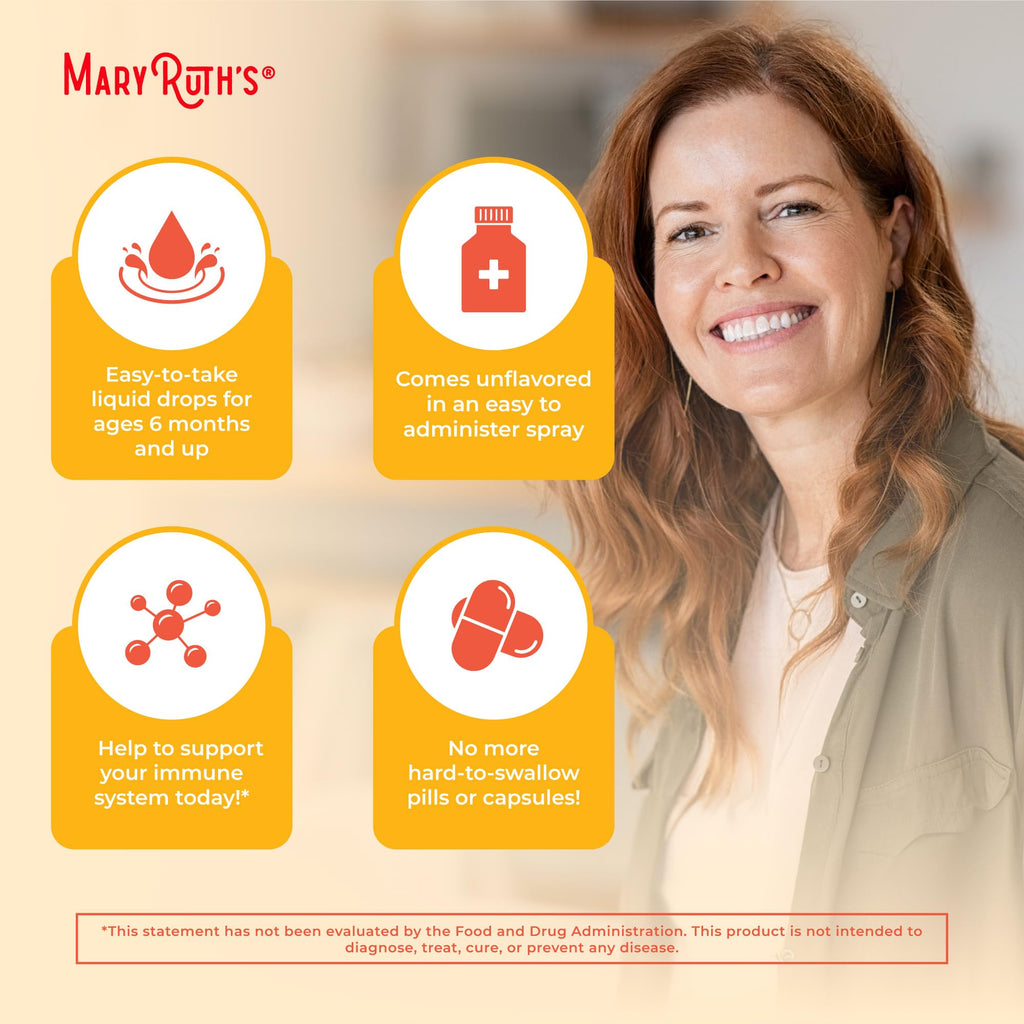 MaryRuth's Organic Vitamin D & K Spray | Bone Health

