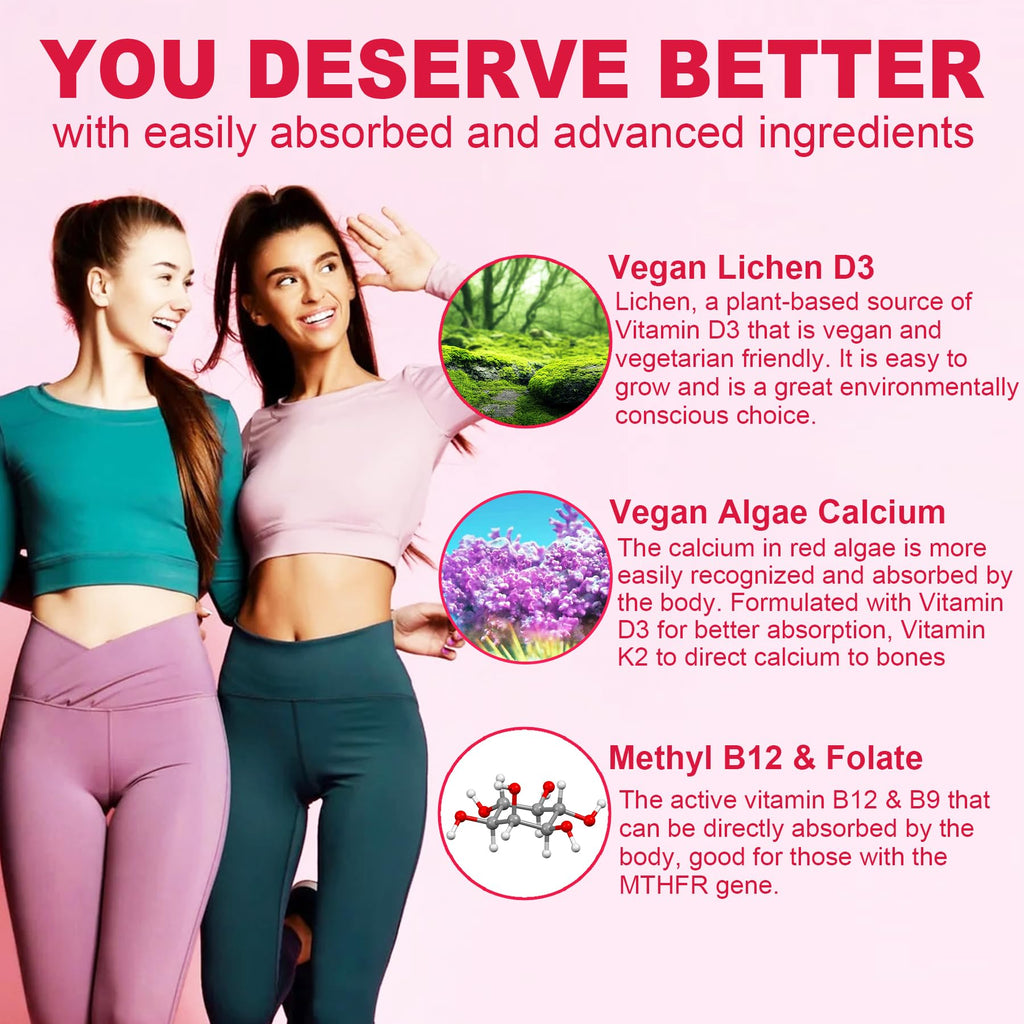 Methylated Multivitamin Gummies for Women Immune and Energy

