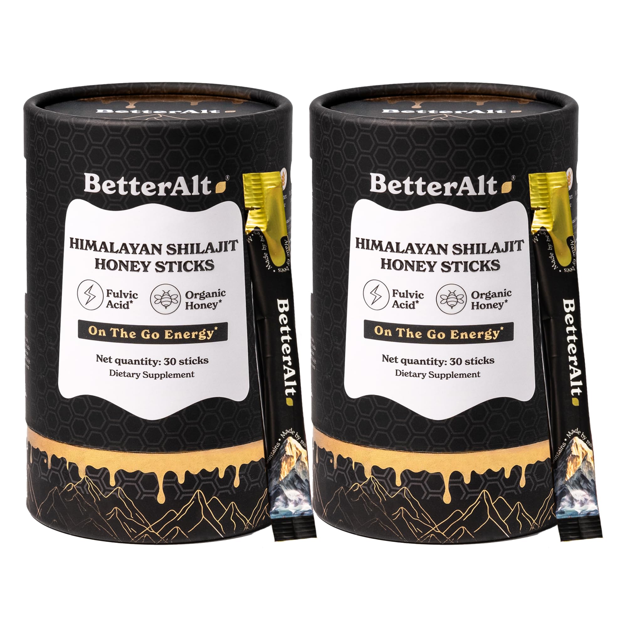 BetterAlt Himalayan Shilajit & Honey Sticks