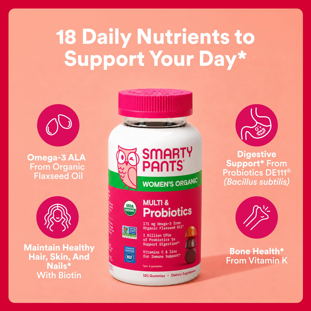 SmartyPants Organic Women's Multivitamin Gummies

