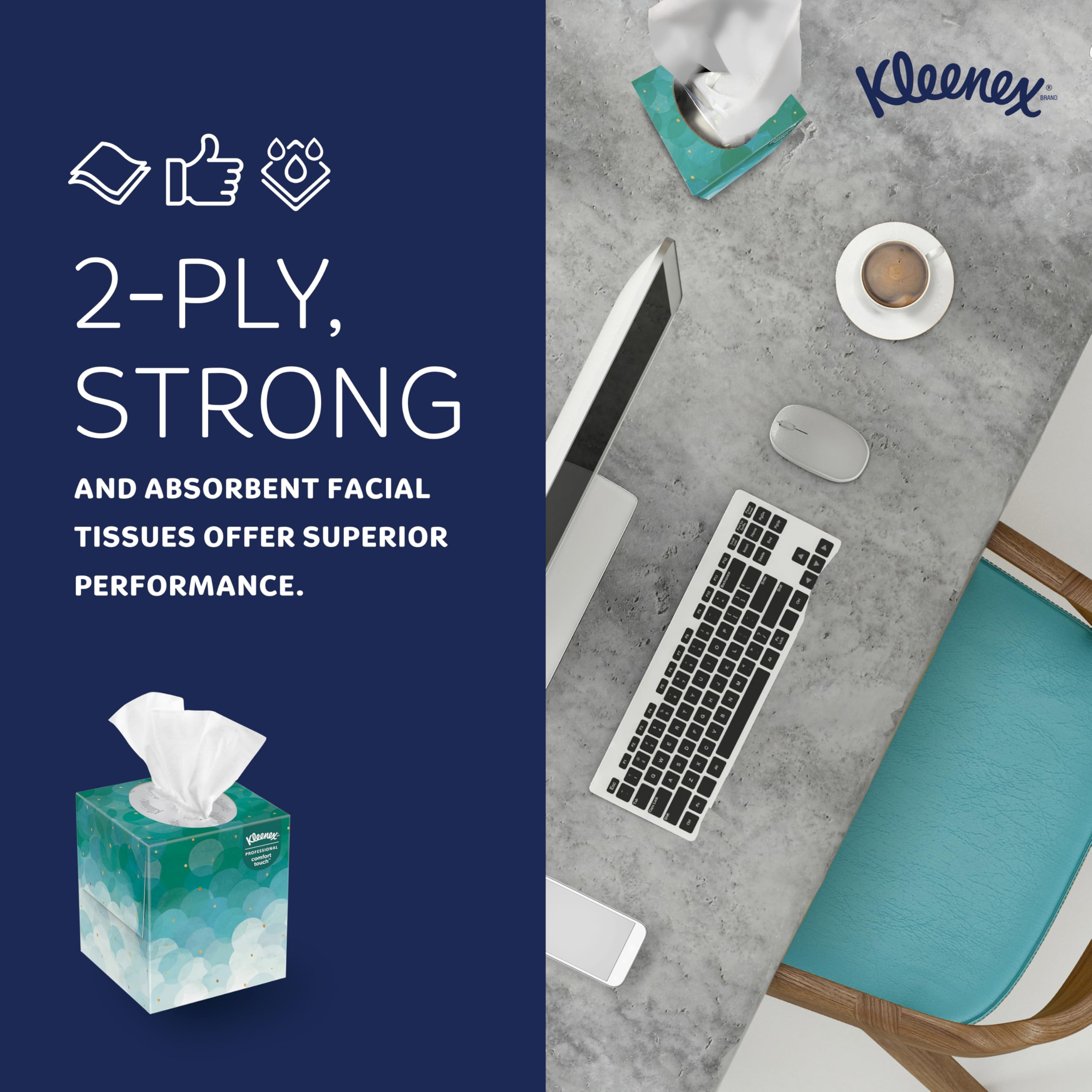 Kleenex Professional Facial Tissue for Business - 2-Ply

