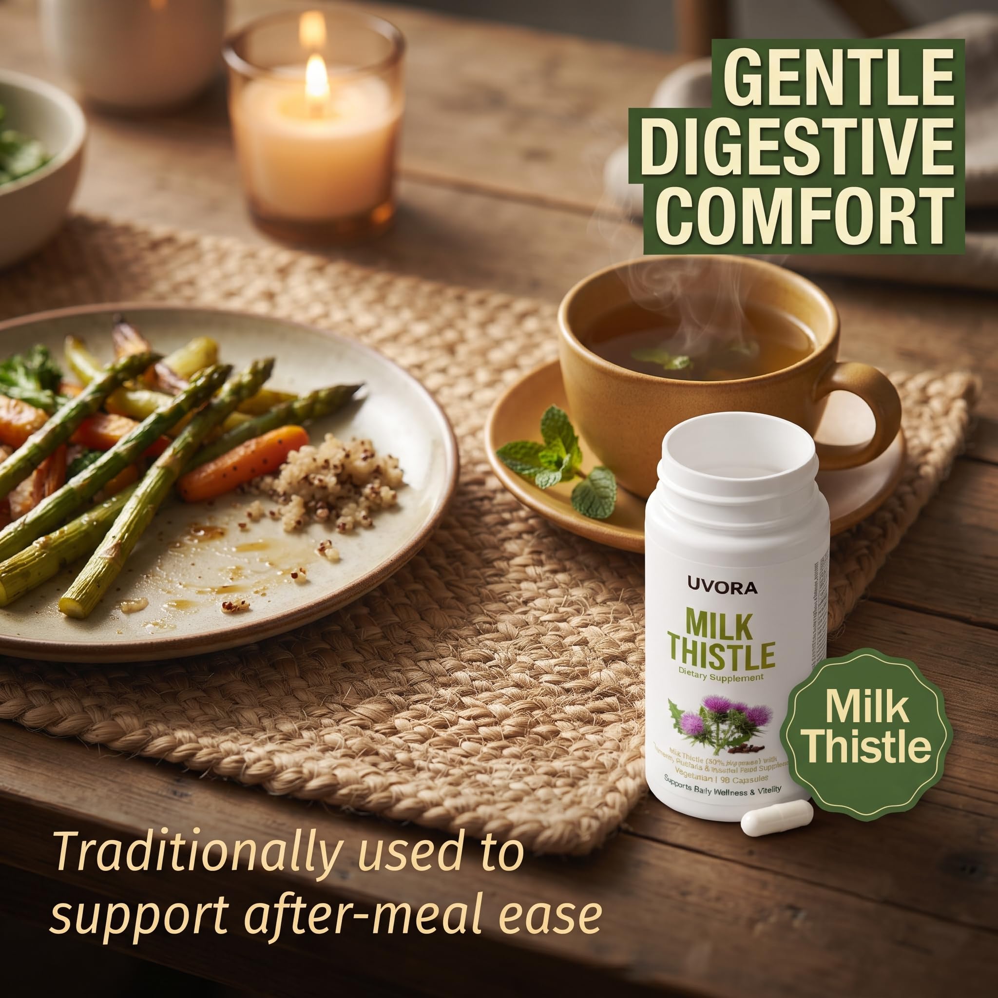 Uvora Milk Thistle Detox Liver Support


