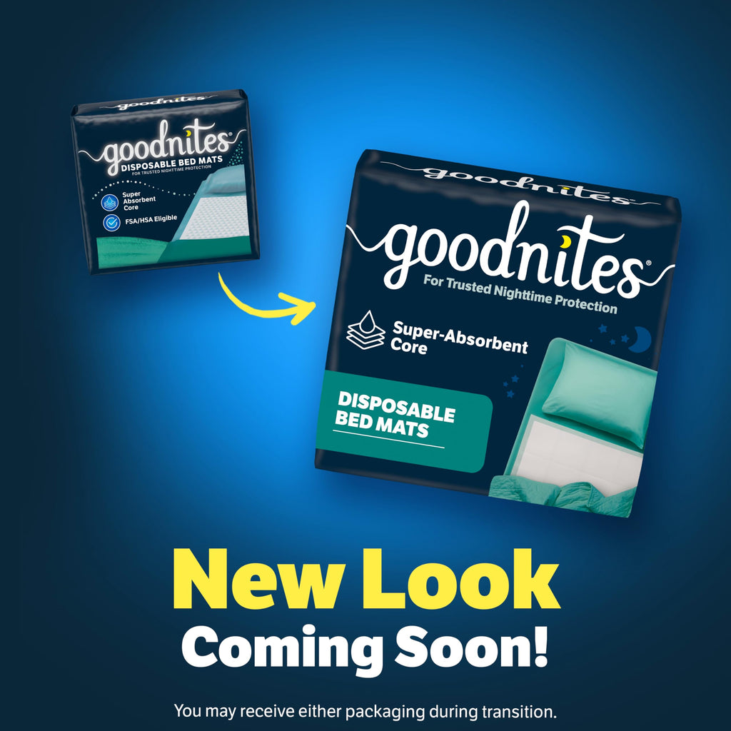 Goodnites Disposable Bed Mats for Bedwetting

