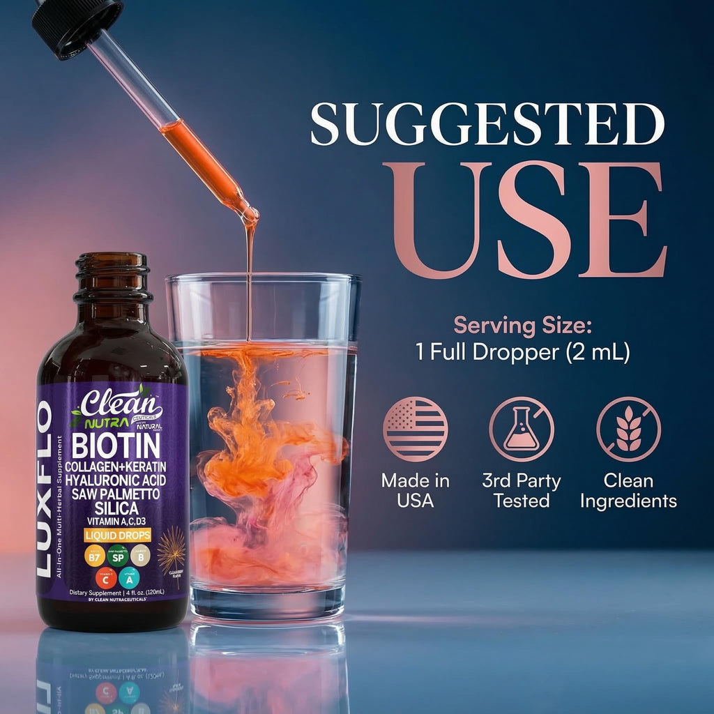 LuxFlo Hair Growth Drops by Clean Nutra

