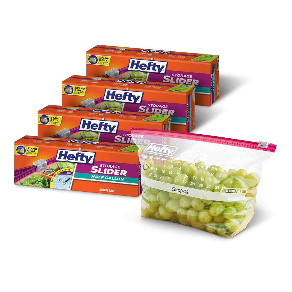 Hefty Calendar Slider Bags with Date Labels

