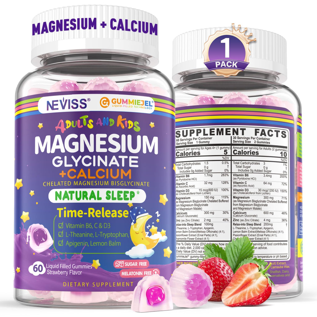 Neviss Magnesium Glycinate Calcium Gummies

