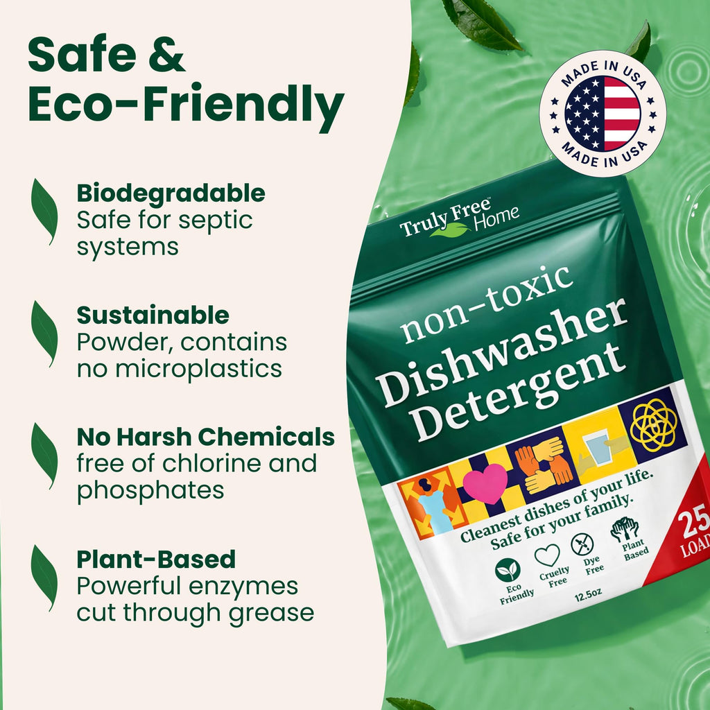 Truly Free Dishwasher Detergent Powder | Plant-Based

