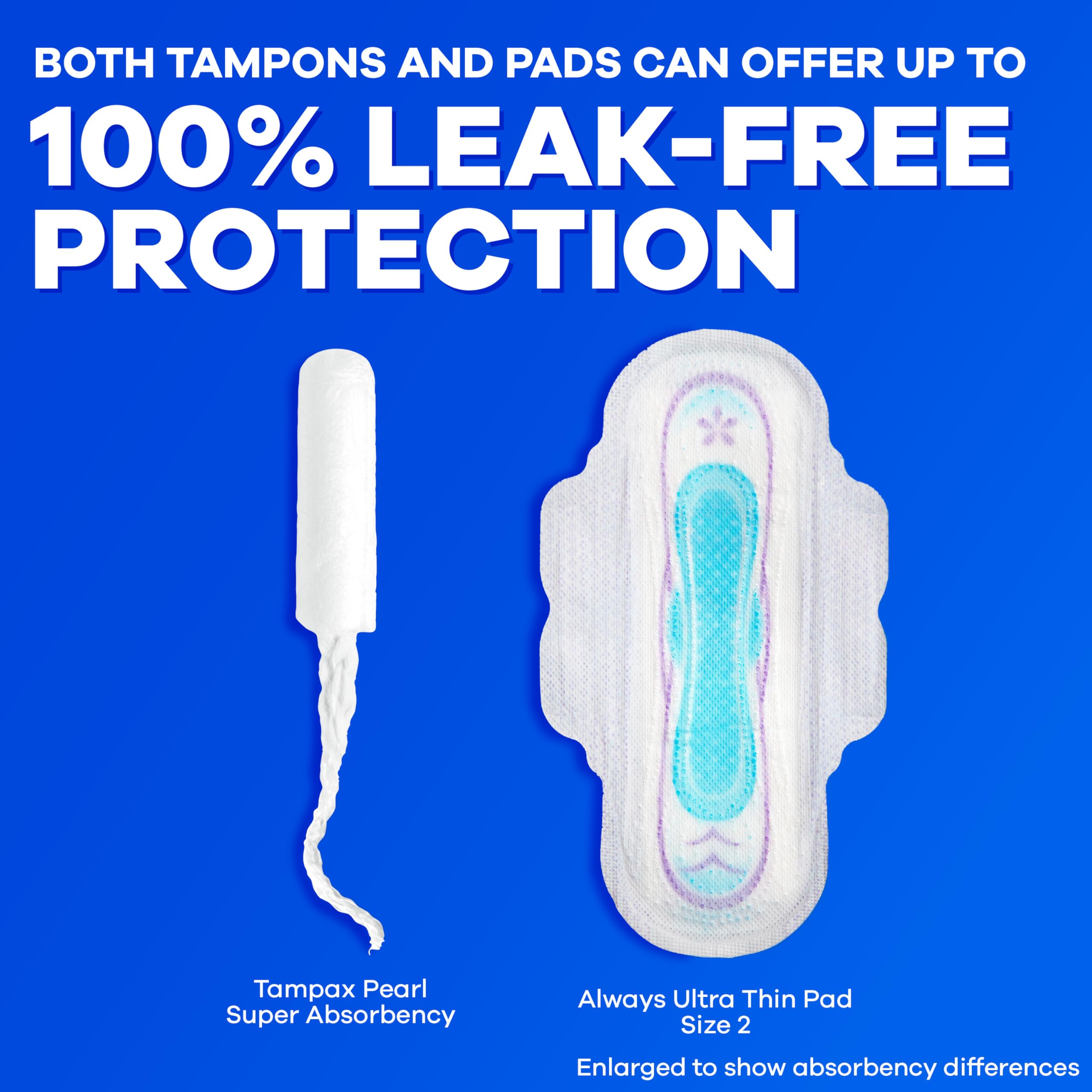 Tampax Pearl Tampons | LeakGuard Braid & Easy Applicator

