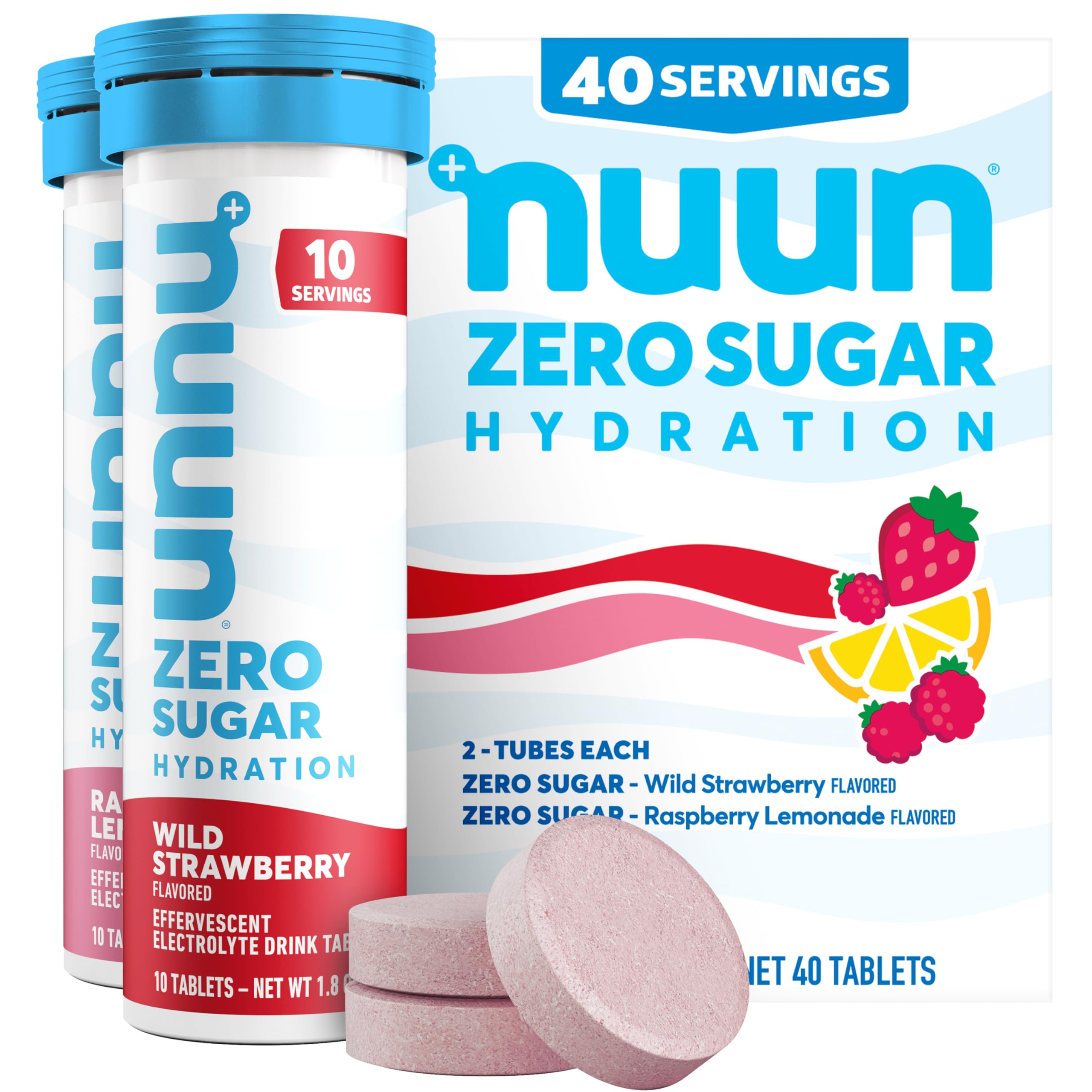 Nuun Zero Sugar Hydration Electrolyte Tablets - Gluten Free

