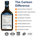 Carlson The Very Finest Fish Oil Liquid Omega-3 Supplement

