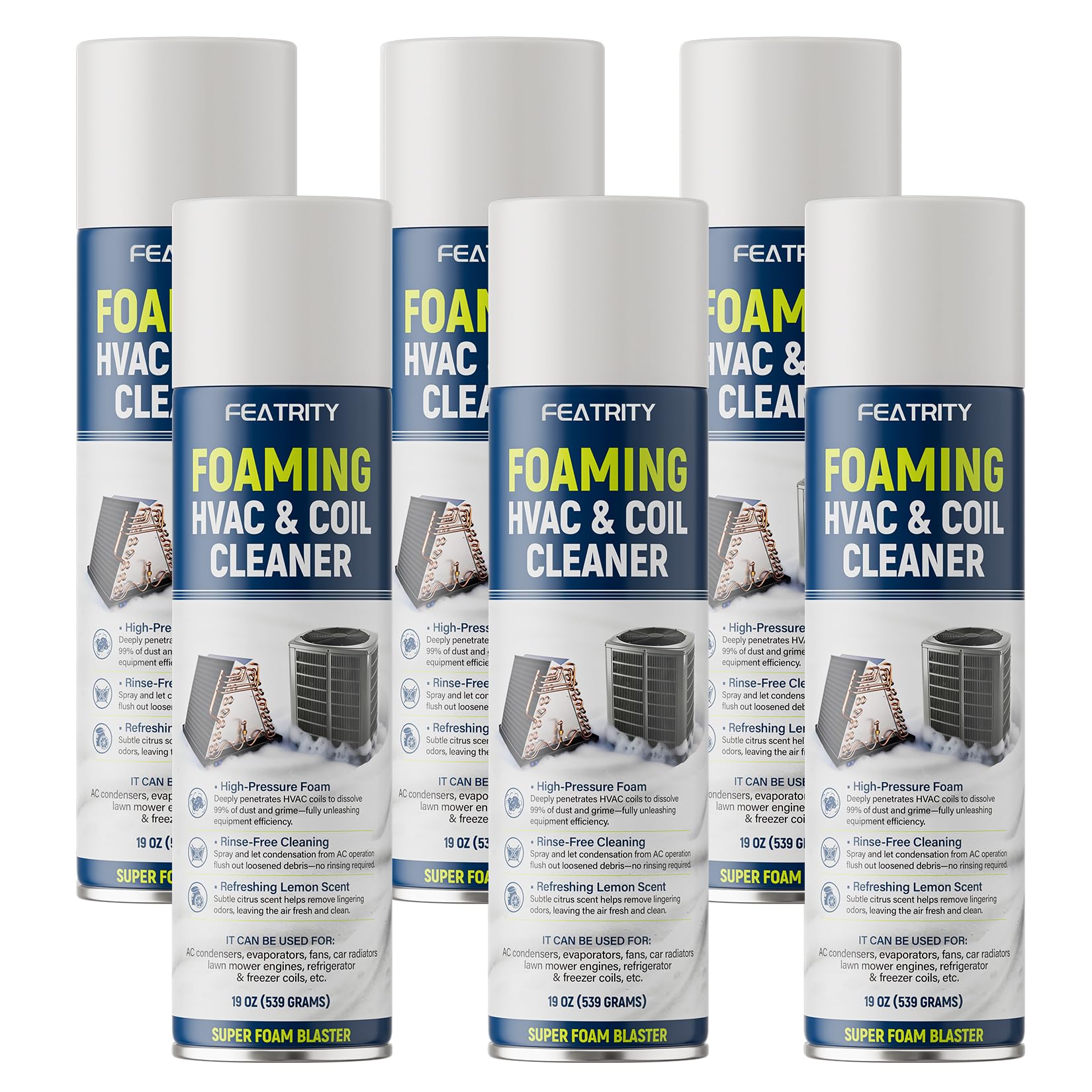 Foaming AC Coil Cleaner for Home HVAC – No-Rinse Foam