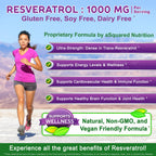 Resveratrol Capsule Dietary Supplement - 100% Natural

