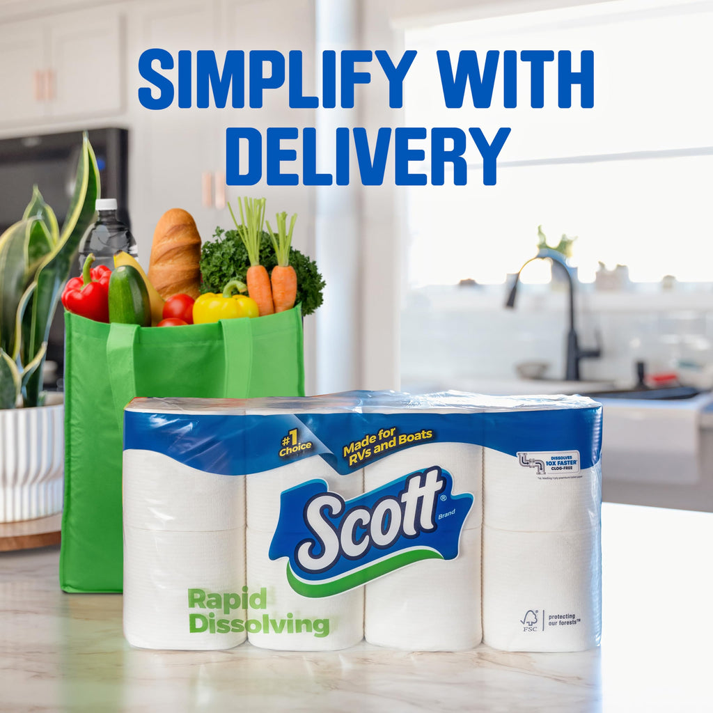 Scott Rapid-Dissolving Toilet Paper Septic-Safe

