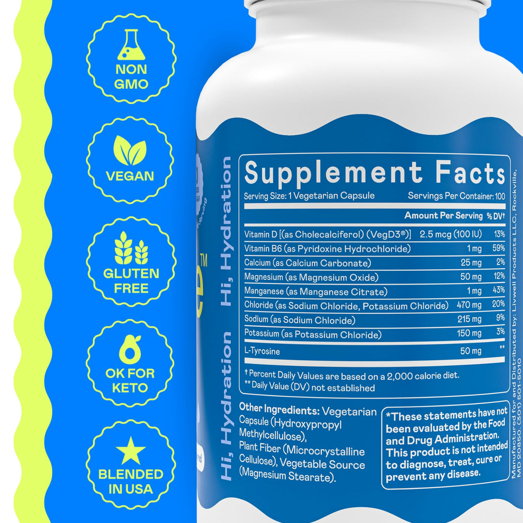 Hi-Lyte Electrolyte Capsules | Daily Hydration

