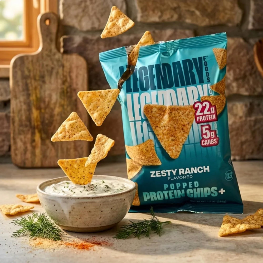 Protein Chips by Legendary Foods - 22g Protein 4g Net Carbs

