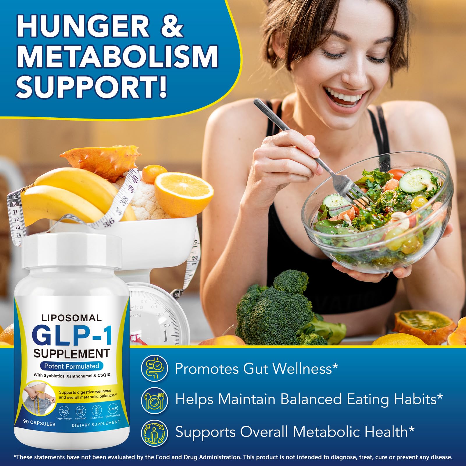 asusxcli GLP-1 Synbiotic Supplement for Metabolic Health

