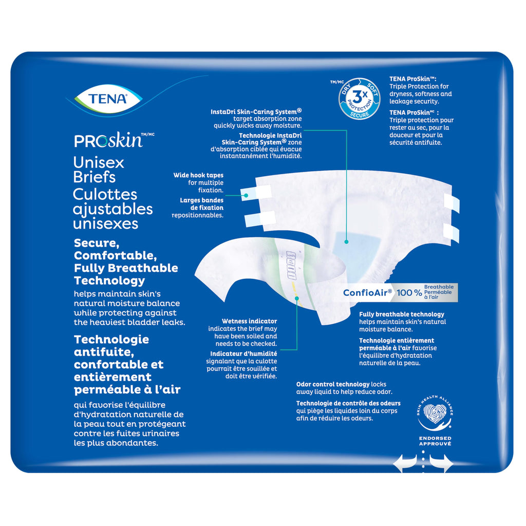 TENA ProSkin Incontinence Briefs for Adults - Super Absorbent

