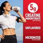 Force Factor Creatine Monohydrate Powder – Micronized 5g Dose

