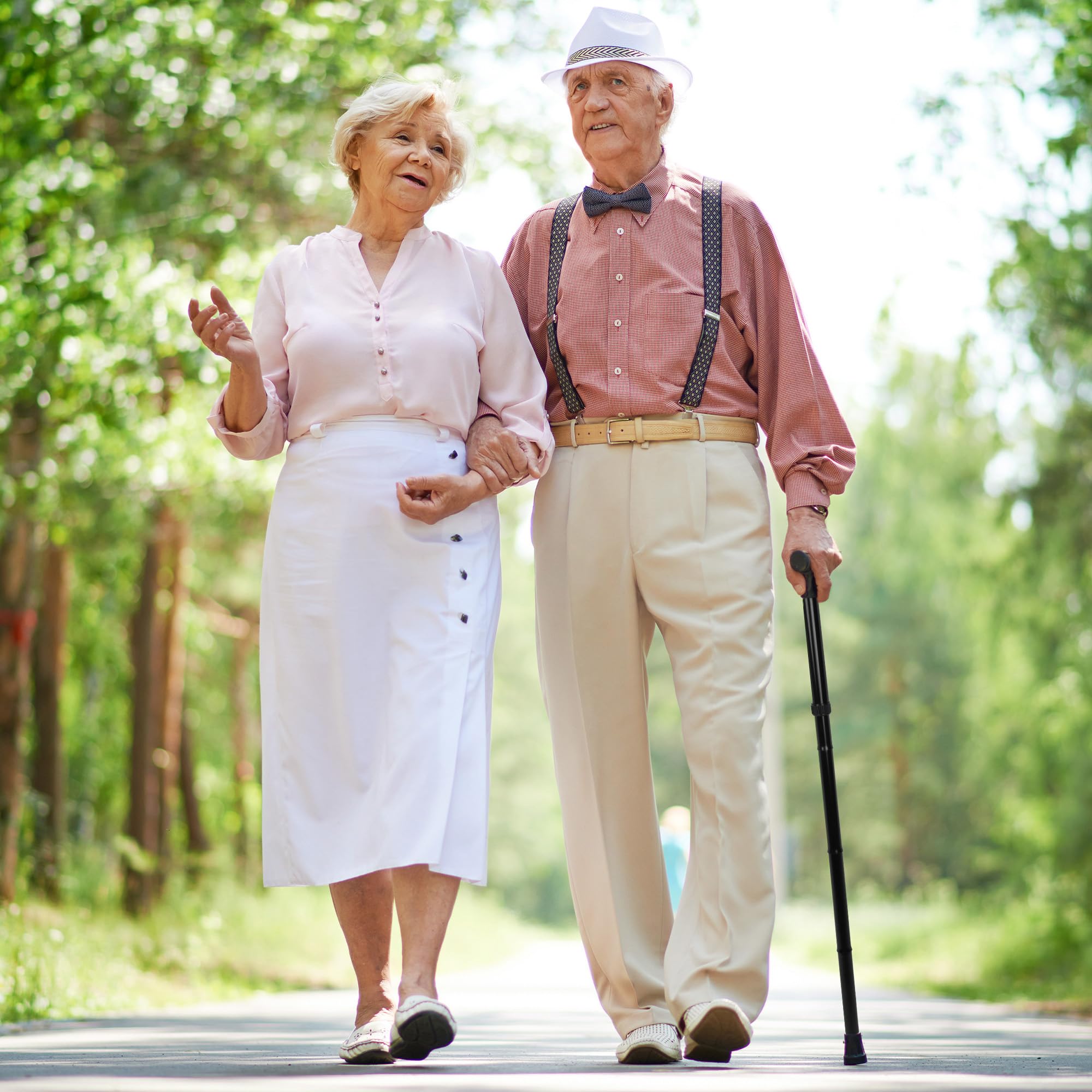 Vaunn Medical Folding Cane with Self-Locking Mechanism

