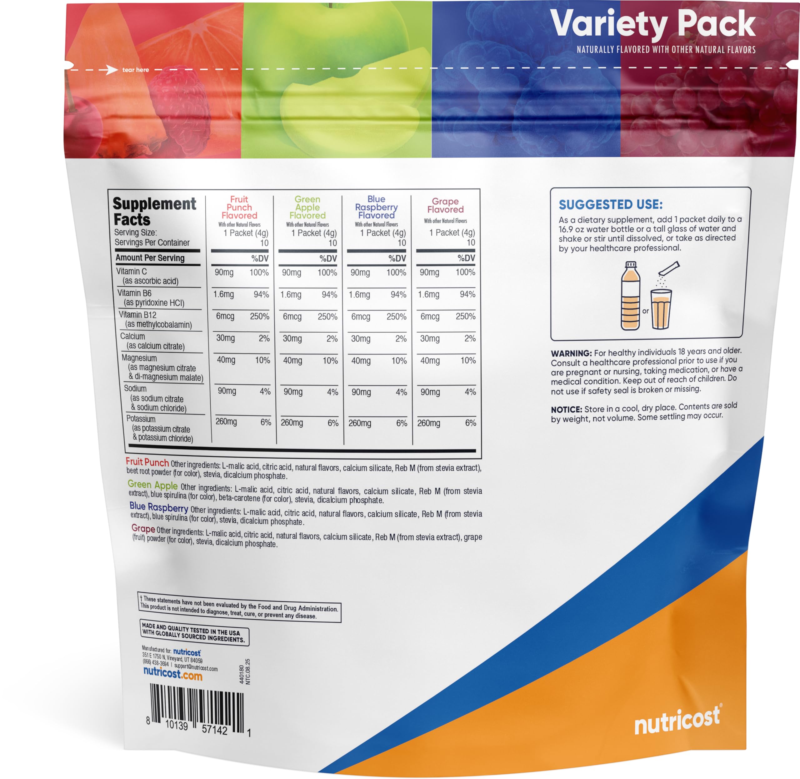 Nutricost Electrolyte Complex - Hydration Formula

