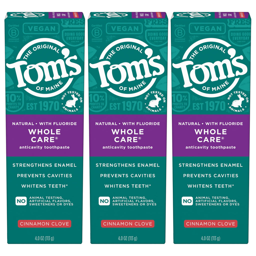 Tom's of Maine Whole Care Natural Fluoride Toothpaste

