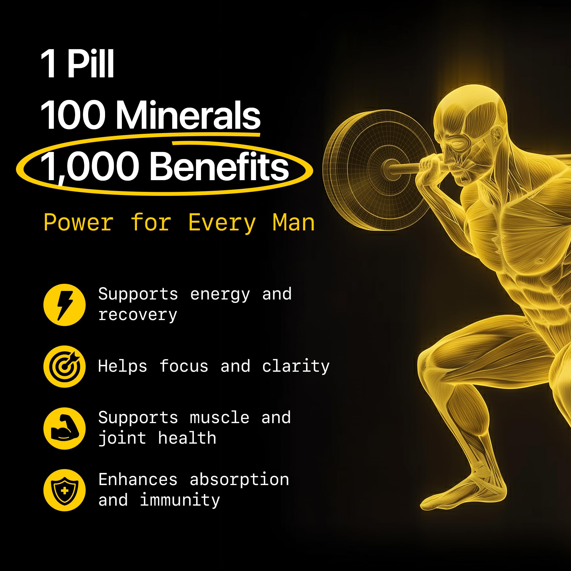 Menerals Men's Multivitamin Mineral With Fulvic Acid

