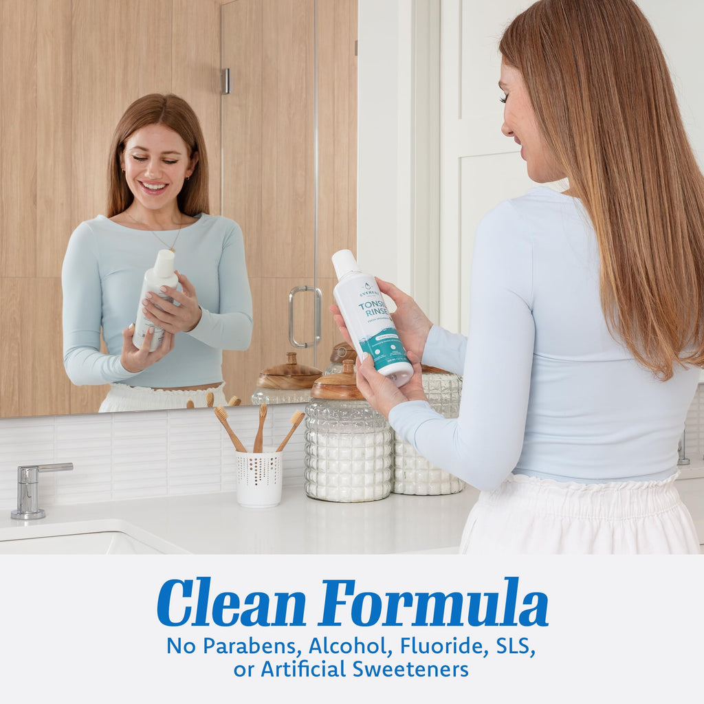 Everest Tonsil Stone Mouthwash - Alcohol-Free Rinse

