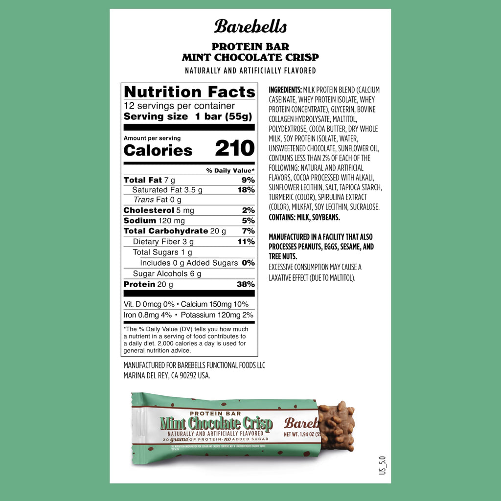 Barebells Protein Bar - 20g Protein, No Added Sugar

