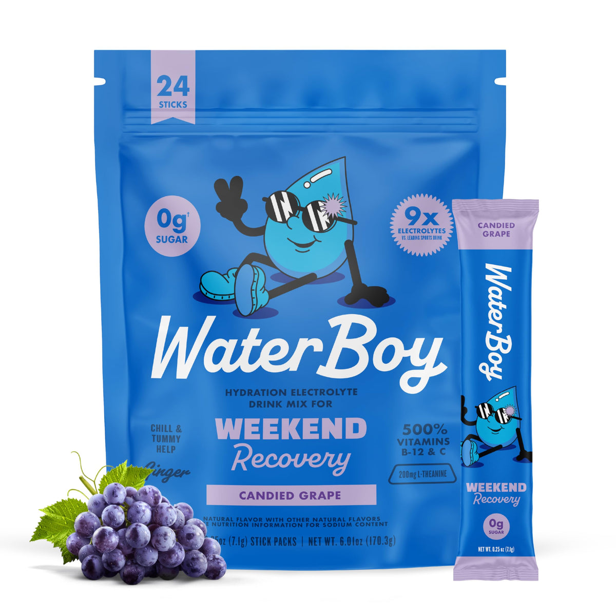 Waterboy Weekend Recovery Electrolyte Powder Drink Mix