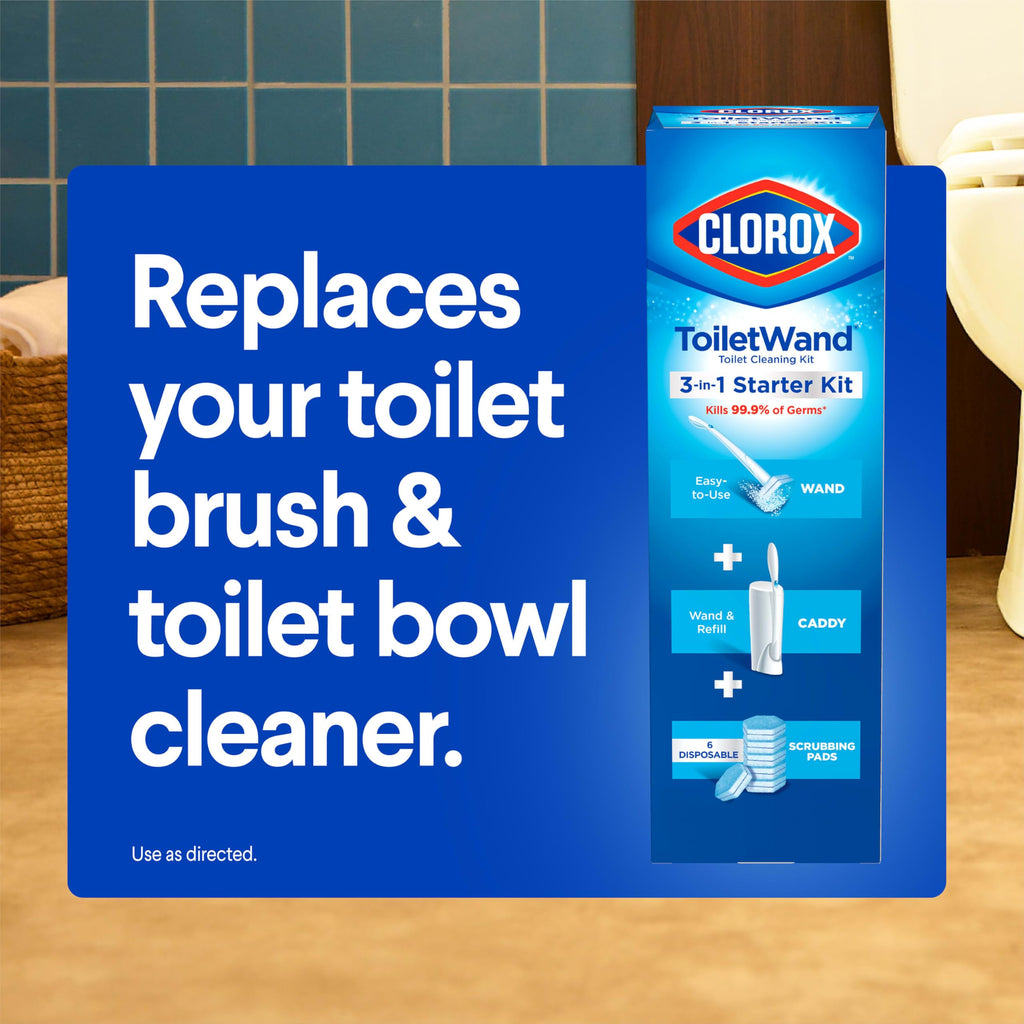 Clorox ToiletWand Cleaner with Storage Caddy | All-in-One

