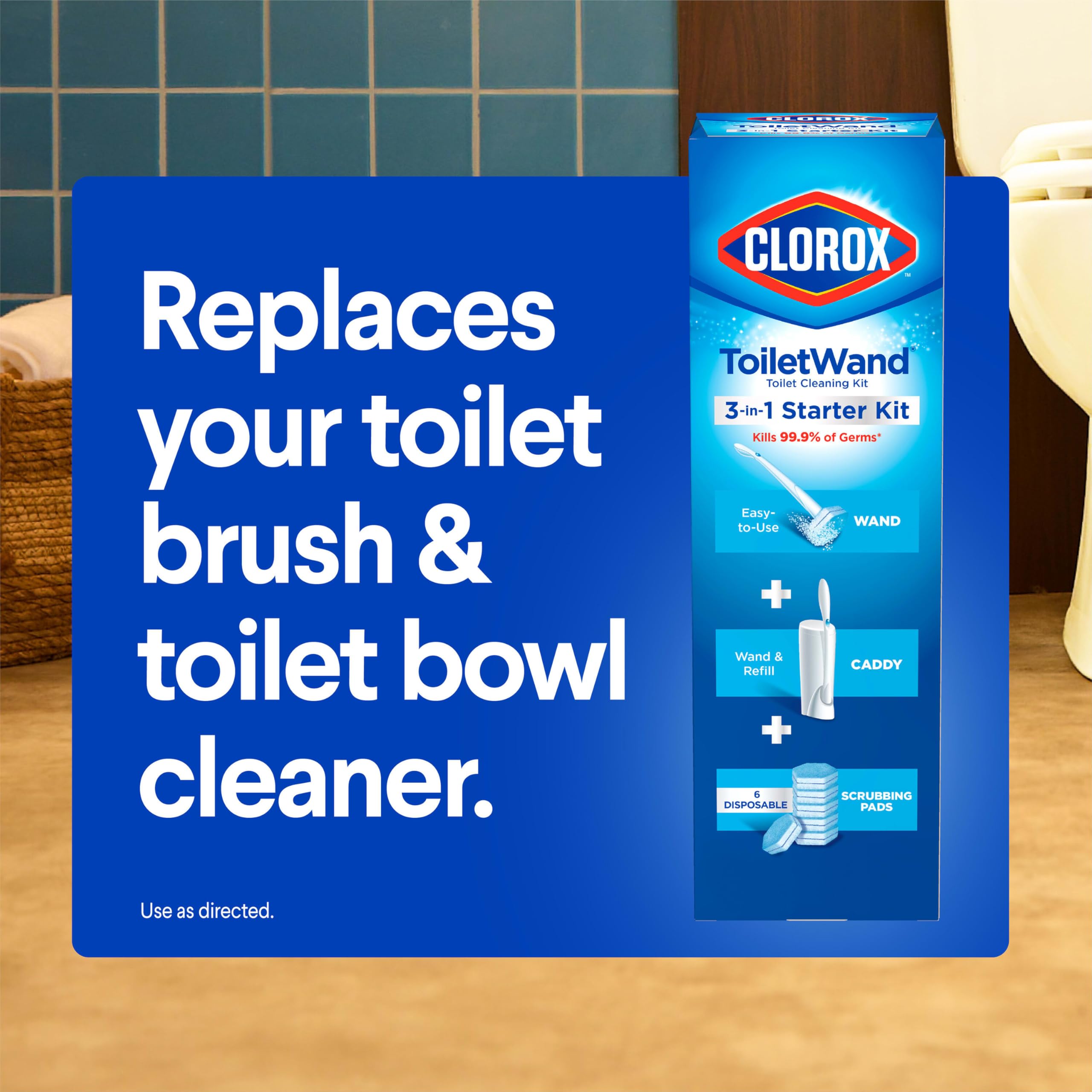 Clorox ToiletWand Cleaner with Storage Caddy | All-in-One

