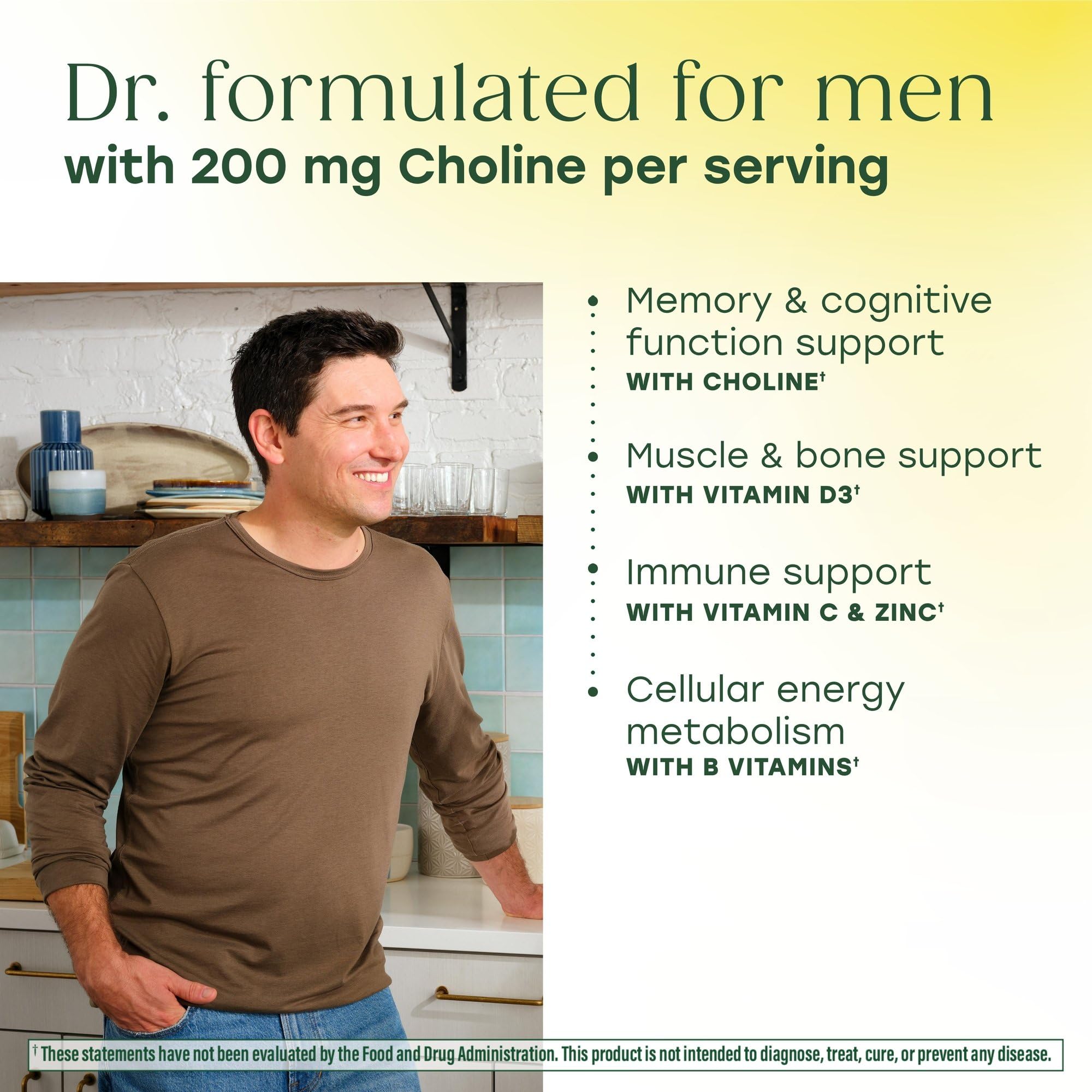 MegaFood Men's Advanced Multivitamin | Brain & Immune Support

