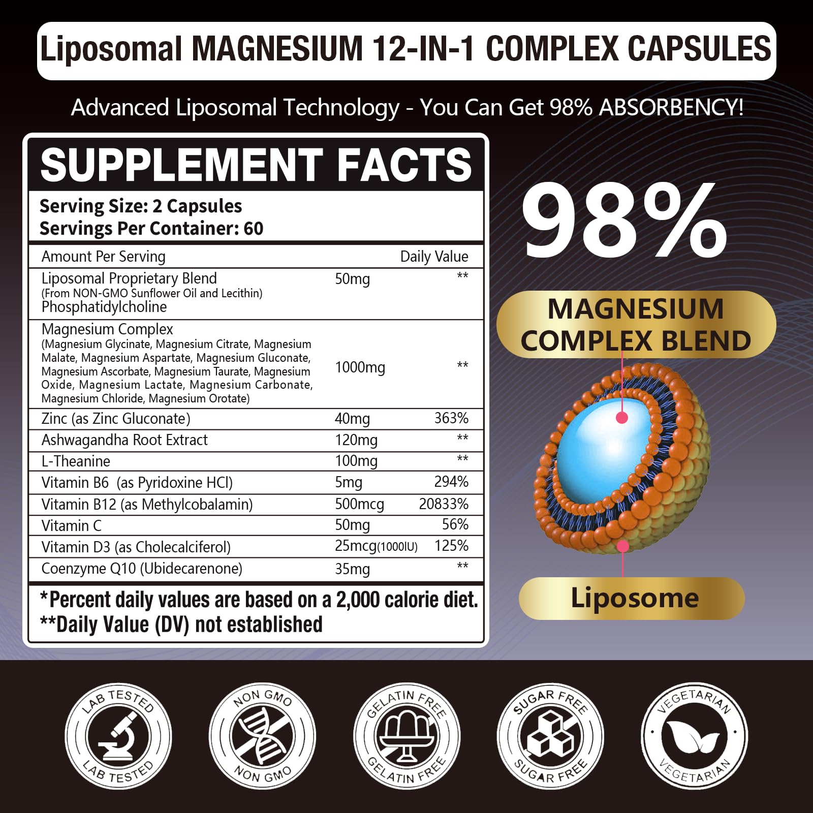 Gulapelst Liposomal Magnesium Complex Capsule 21 in 1

