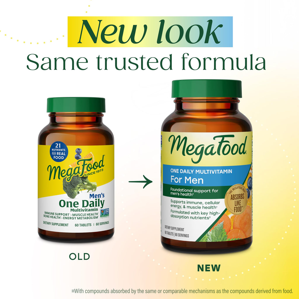 One Daily Men's Multivitamin MegaFood | Immune & Energy

