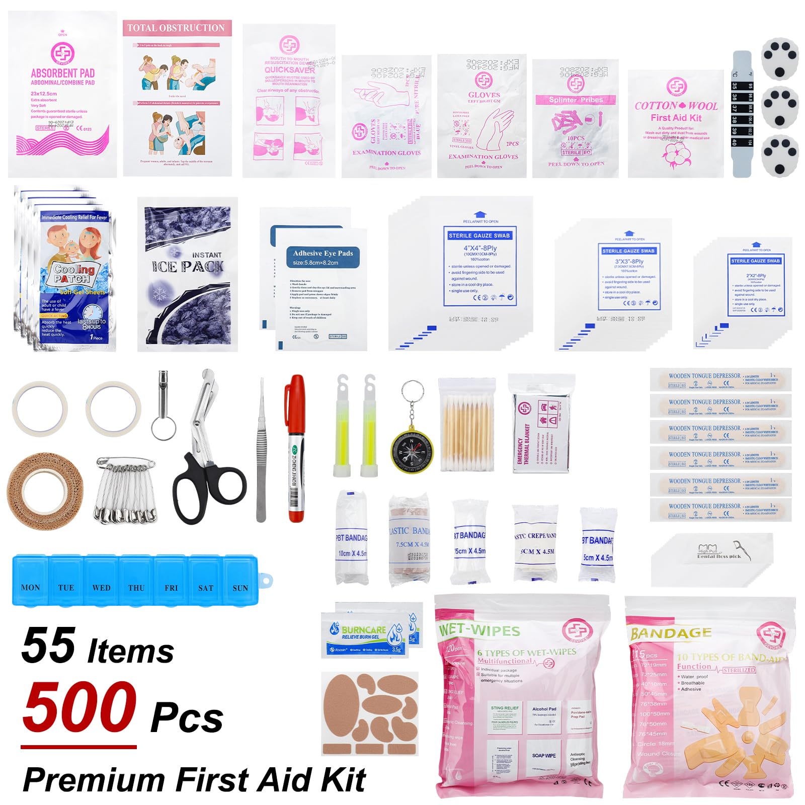 GELVOKE Professional Emergency First Aid Kit

