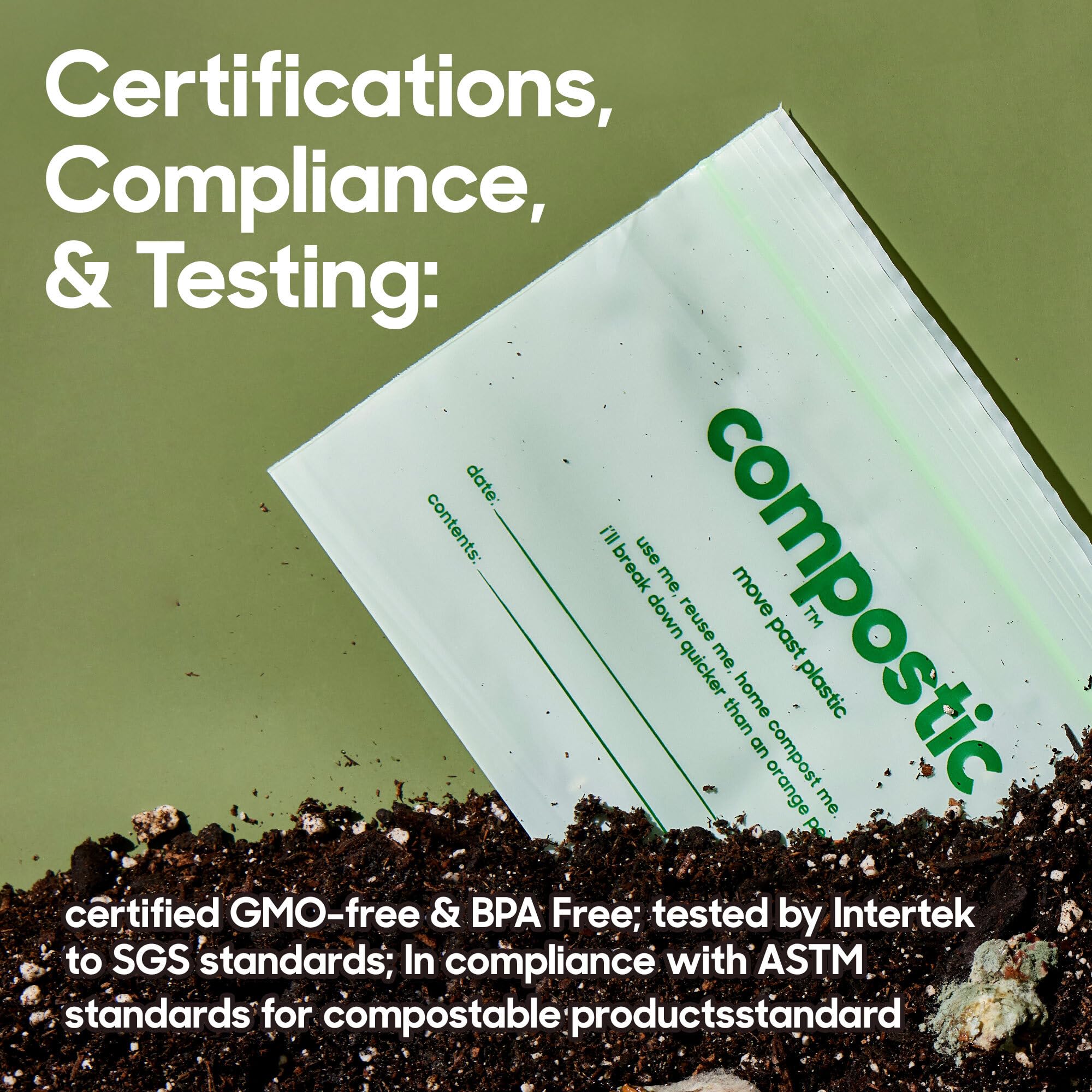 Compostic Compostable Storage Bags | Home Compostable

