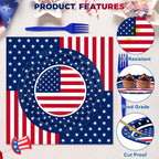 Patriotic Disposable Dinnerware Set by QZYL

