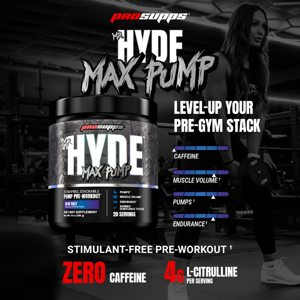 ProSupps Mr Hyde Max Pump Stim-Free Pre-Workout

