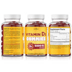 New Age Vitamin D3 Gummies 5000 IU Immune Support

